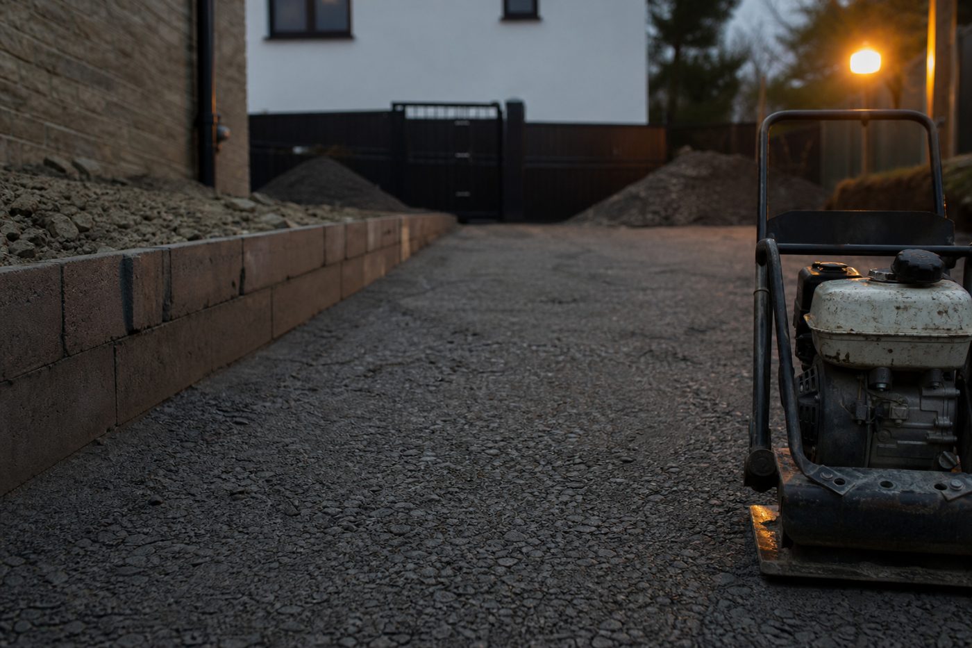 Bespoke natural stone driveway flagstones